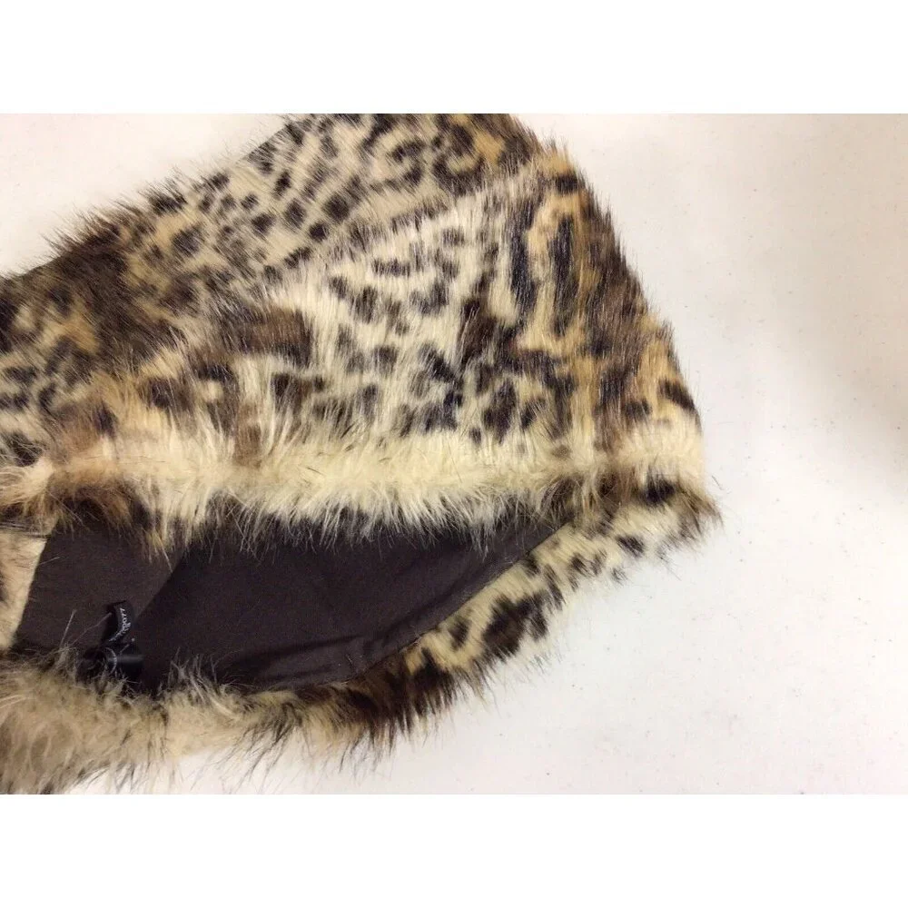 Express Leopard Cowl Snood Scarf Animal Print Neck Warmer